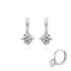 [Stonehenge] Silver One-Touch Earrings Sc1673