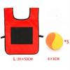 Outdoor Sport Game Props Vest Sticky Jersey Vest Game Vest Waistcoat With Sticky Ball Throwing Toys For Children Kids Sports Toy