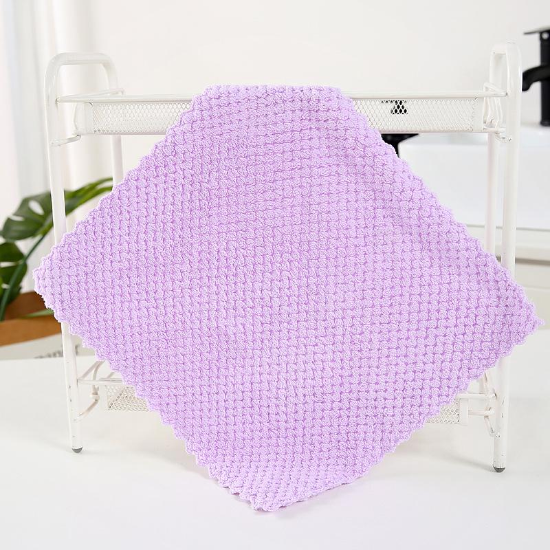 

Плотное тиковое абсорбирующее мягкое полотенце для лица для домашнего использования 30*30cm фиолетовый