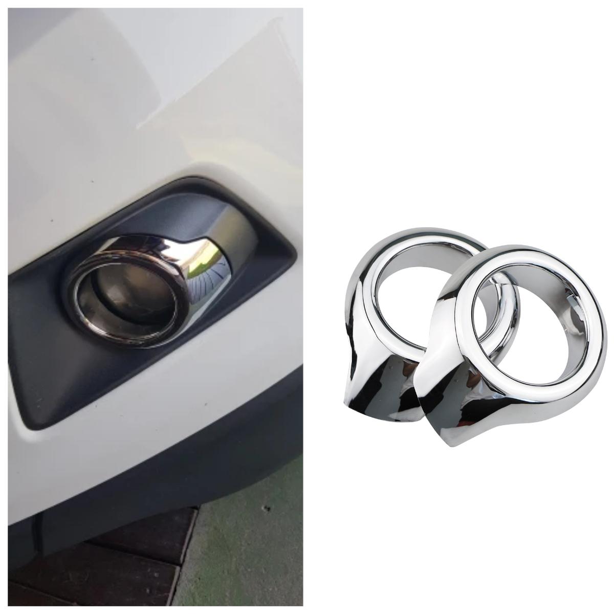 

ABS Chrome Car Head Fog Lamp Cover Lights Trim Sticker for Ford Ecosport 2013 2014 2015 2016 2017 Car Accessories silver