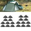 20 Pcs Ultralight Strong Tent Rope Fastener Triangle Tent Guy Line Rope Adjuster  Backpacking