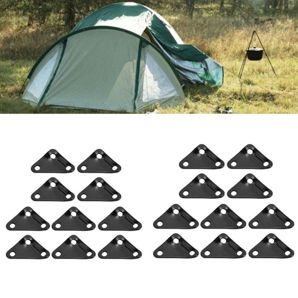 20 Pcs Ultralight Strong Tent Rope Fastener Triangle Tent Guy Line Rope Adjuster  Backpacking