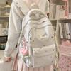Schoolbag Waterproof Lightweight Plaid Backpack College Style School Bag Junior High School Girls Large Capacity Girls Korean High School Backpack