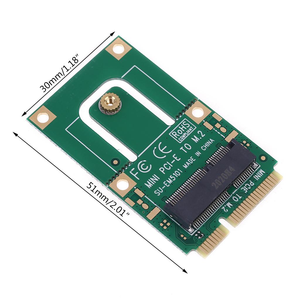 Mini PCI-E to for M.2 Adapter Card Converter PCIE WiFi Card NGFFF for Key E Interface Adapter for Laptop PC Computer