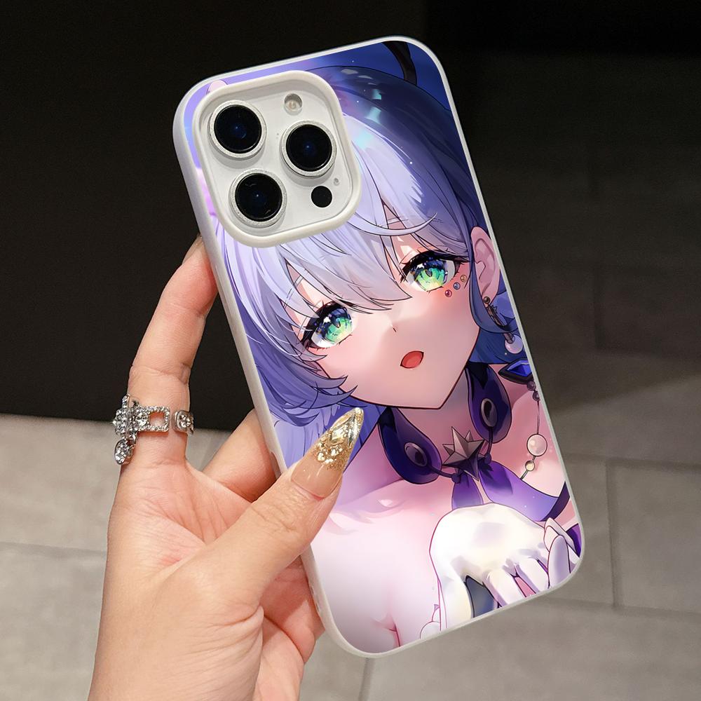 

HSR Робин Желе Двухслойный Белый Чехол для Мобильного Телефона для iPhone 17 16 15 14 13 12 11 Air Pro Max Plus Защитный iPhone 16 Pro Max