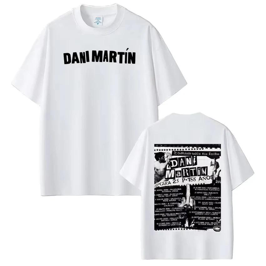 Singer Dani Martin Fashion Pattern TShirt Unisex Gothic Punk Style Summer Cotton Harajuku Casual Vintage Top Tshirts