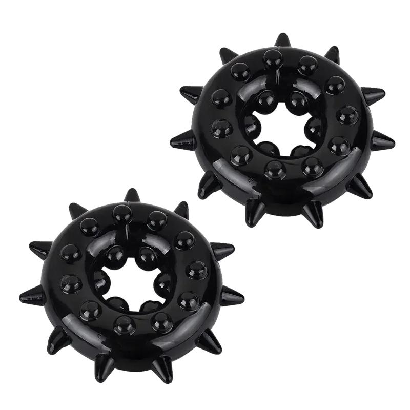 Male Cockring TPE Soft Time-delay Ring Snowflake Shape Masturbator Flexible TPE Erection Ring Adults Sex Toy for Men Lock Ring