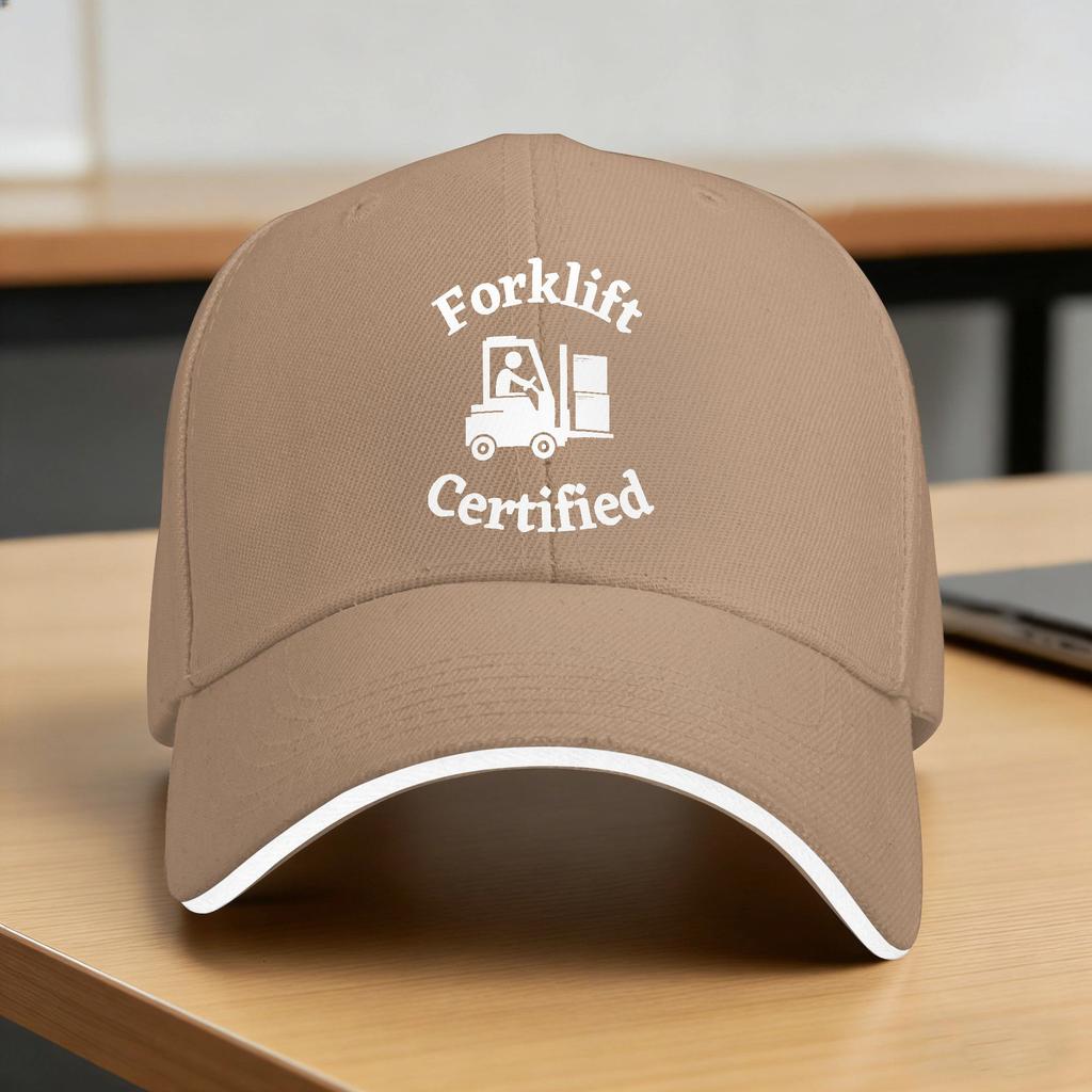 Gabelstaplerzertifiziert Meme Baseballkappe y2k Lustige Damen Herren Hip Hop Hüte Dropshipping Benutzerdefiniert DIY Tennis Skate Baseballkappen Geschenk