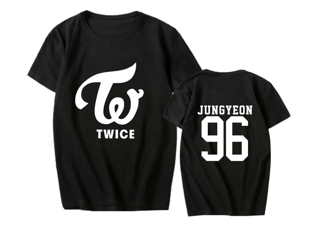 2026 TWICE Lin Nilian MOMO Zhou Tzuyu Mina Koncert Kolem Stejného Tričko s Krátkým Rukávem Trend Dámská Trička