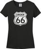 Order 66 Jedi Extermination Order Route Sign Funny Missy Fit Ladies T-Shirt S-3X