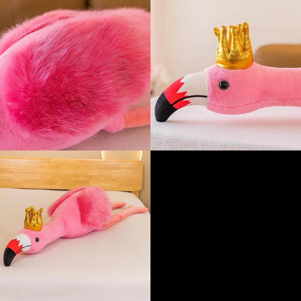 Princess Crowned Flamingo Plush Toy For Girls Soft And Cuddly