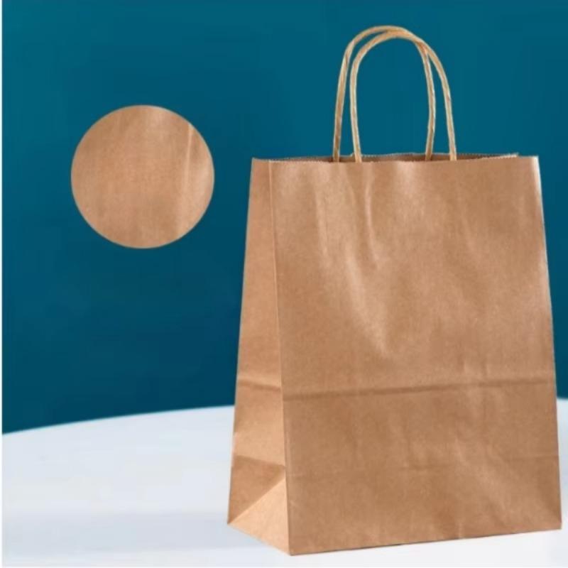 1/10pcs  Kraft Paper Gift Bag with Handles Paper Boxes for Packaging Gifts  Christmas Gift Box Gift Box Packaging  Gift Bag