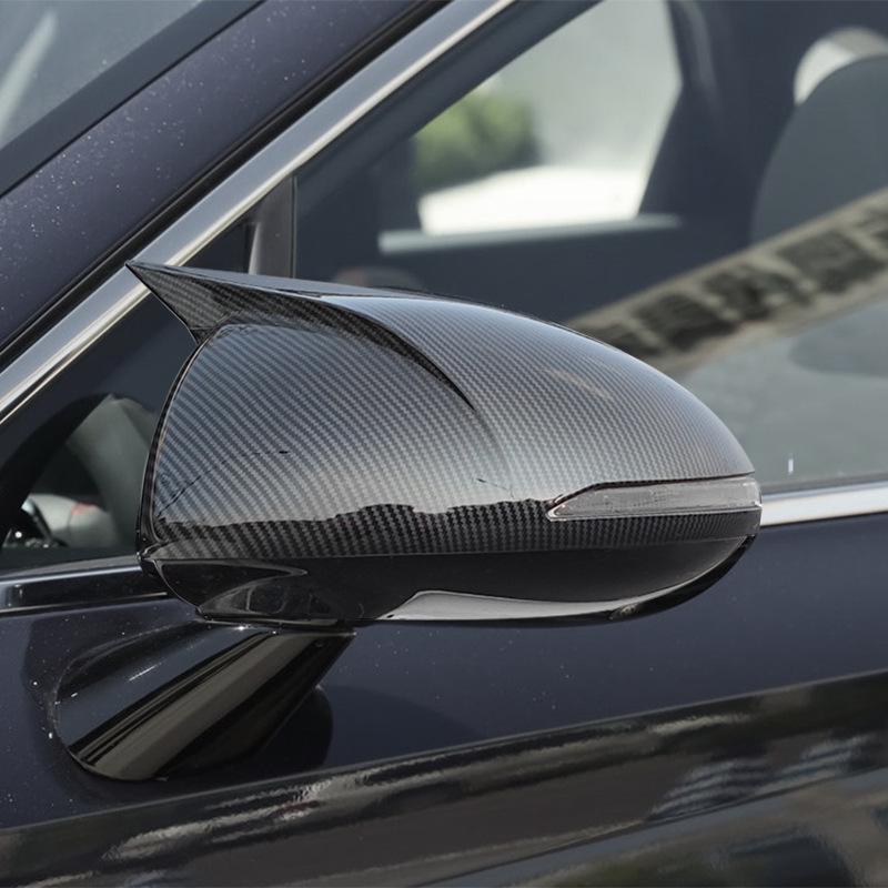 Carbon Fiber Horn Cover for 2020-2022 Hyundai Sonata Rearview Mirror Trim