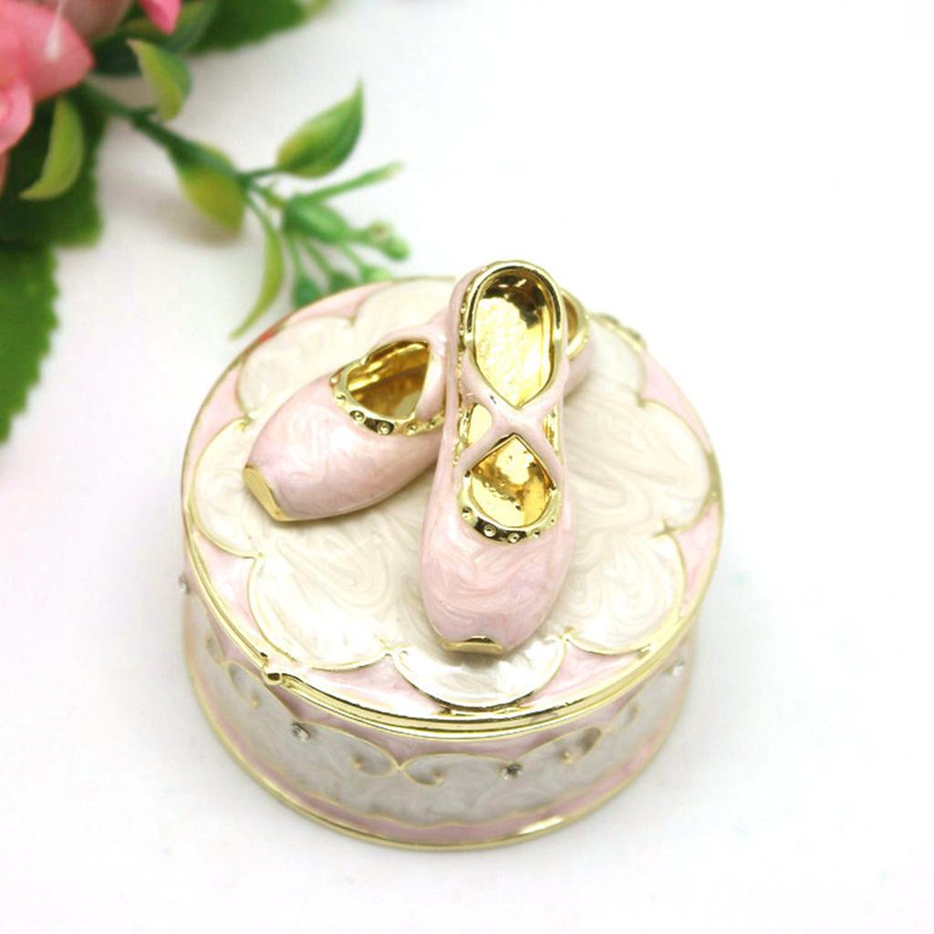 Stylish Ballerina Shoe Jewelry Holder Multifunctional Ballet Slipper Trinket Box Delicate Jewelry Protection Container