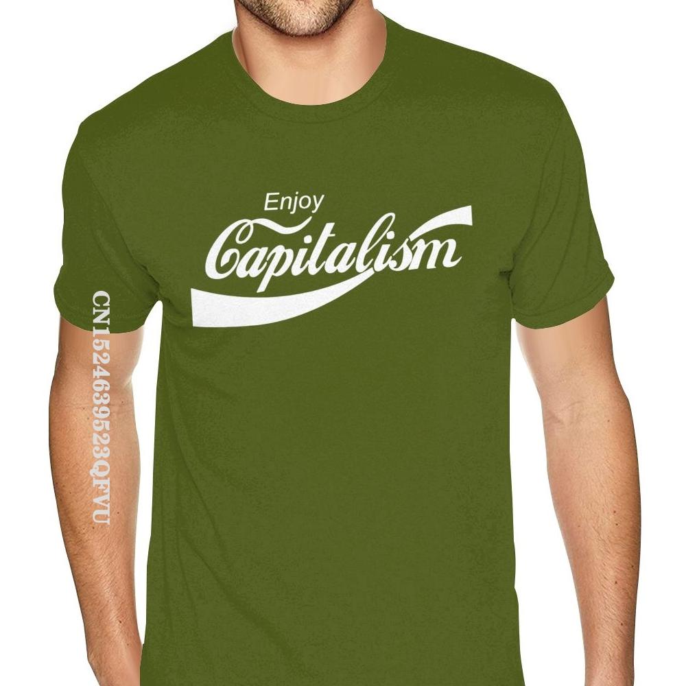 Limited Enjoy Capitalism T-Shirt Lustiges Parodie T-Shirt T Marx T-Shirt Übergroßes T-Shirt Mann Gothic-Stil Anime T-Shirt Rabatt