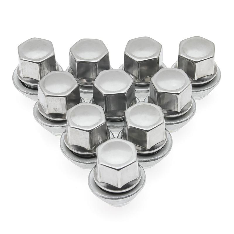 1 Piece M12 X 1.5 19MM Alloy Wheel Lug Nuts Chrome Hex Bolts Flexible For Ford Focus MK1 MK2 MK3 K14844 Car Accessories
