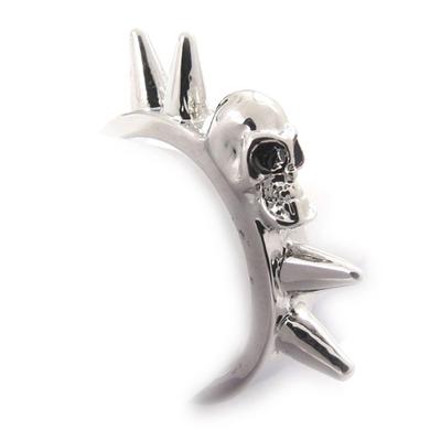 [J9005] – Ring „Totenkopf“ aus gealtertem Silber