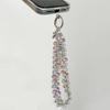 Color Rhinestone Crystal Bead Phone Strap Wrist Chain Mobile Phone Lanyard  Phone Case Accessories