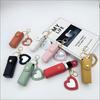 Various Colors Available, Heart-Shaped Mirror Portable Mini Lipstick Bag, Portable Lipstick Bag With Mirror