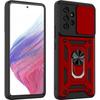 Protective Case - Samsung - A53 5G - Red - Shockproof - Army Style - Camera Cover