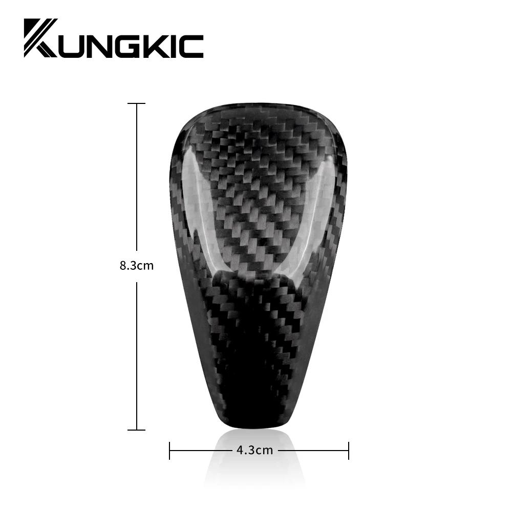 For Subaru XV Impreza 2018+ Forester 2019+ Outback 2021+ Gear Shift Lever Knob Cover Sticker Accessories Real Hard Carbon Fiber