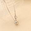 Designer Trendy Girl Jewelry Unique Knotted Pendants Stainless Steel Snake Chain for Women Fashion Round Charm Necklace