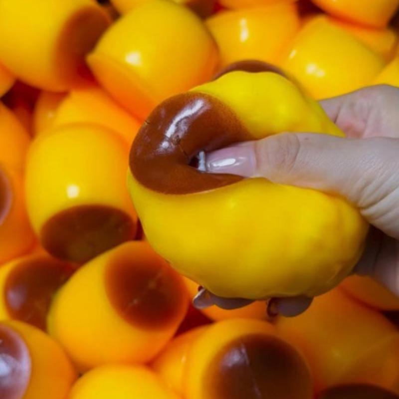 1 Stück Lebensmittel-förmiger Pudding-Quetschball Fidget Spielzeug Karamellpudding Stressball Asmr Sensorische Stressabbau Spielzeuge Für Kinder & Erwachsene