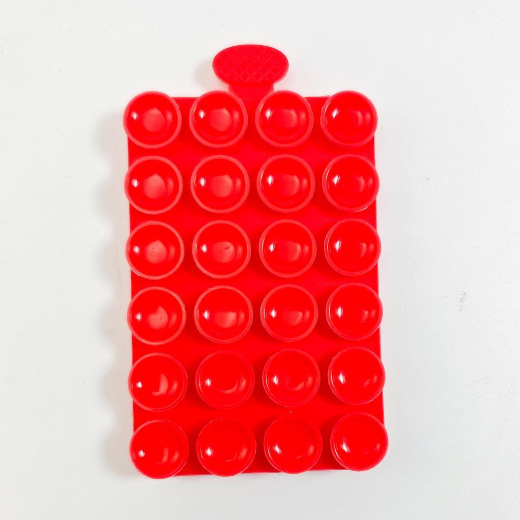 24-Piece Double-Sided Thick Silicone Suction Cups for Phone/Tablet Car Mount