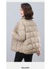 Women's Short Lightweight Down Jacket - 2024 Winter Collection, Loose Fit, Warm White Duck Down Outerwear