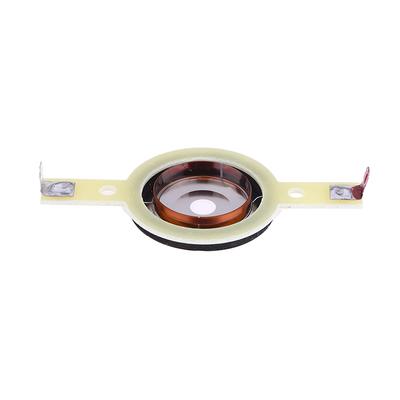 2Pcs 25.4Mm Tweeters Voice Coil Round Speaker Treble Coil Horn Titanium Film Copper Clad Alumium Diaphragm Repair Parts