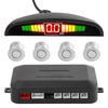 4 Sensors LED Detector Display Auto Parking Sensor Kit Car Reverse Backup Radiolocator Monitoring System Auxiliary Alarm