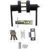 1Set Aluminum Alloy Knob Lock Three-Pole Spherical Keyed Locks Durable Door Handle Lock