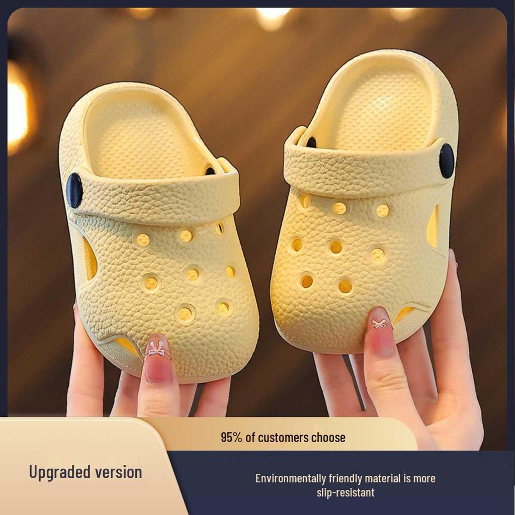 2026 Trendy Kids' Crocs - Comfy Non-Slip Slip-ons for Boys & Girls, Indoor & Outdoor Closed-Toe Shoes