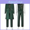 Wizard Of Oz Wicked Cosplay Costume With Green Suit For Halloween Role Play
