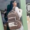 New student schoolbag Japanese trendy cool college student fashion backpack junior high school large capacity female high school backpack