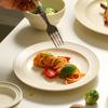 Creative Brushed Ceramic Tableware Cream Nordic High-Value Ceramic Dishes And Chopsticks Household Tableware Housewarming Set