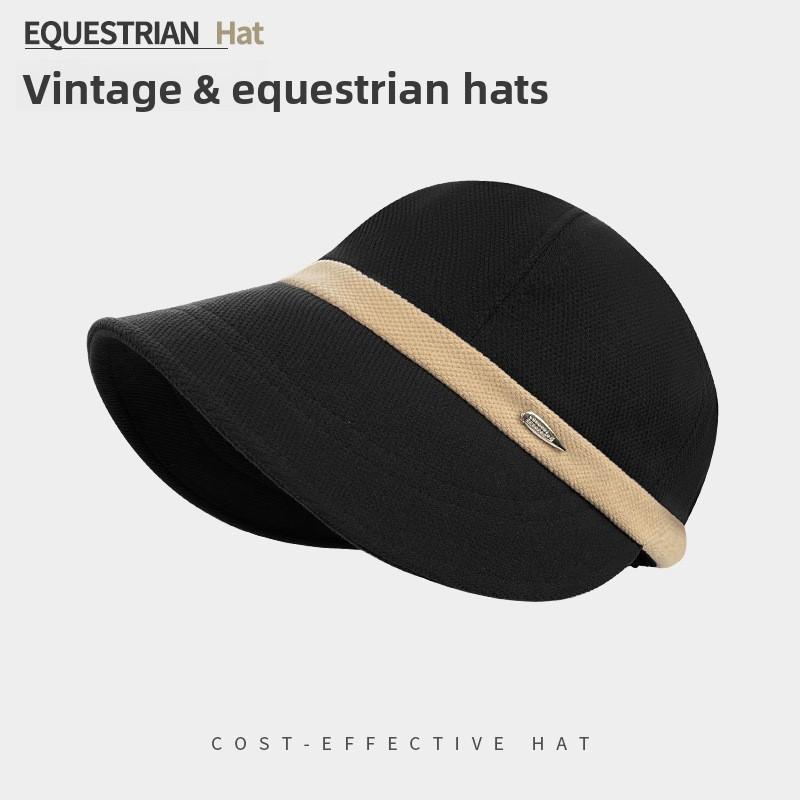 Winter Women Equestrian Cap With Windproof Warmthsun Protection For Daily Wear