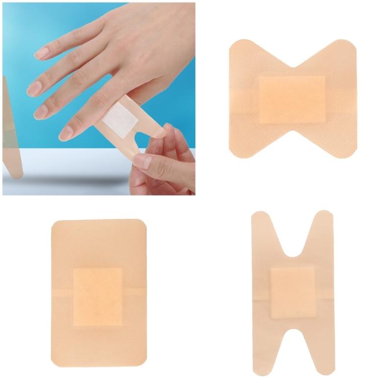 50pcs Soft Elastic Waterproof Bandages Contoured Design first aids Plaster For Sensitive Skin ResidueFree Removal