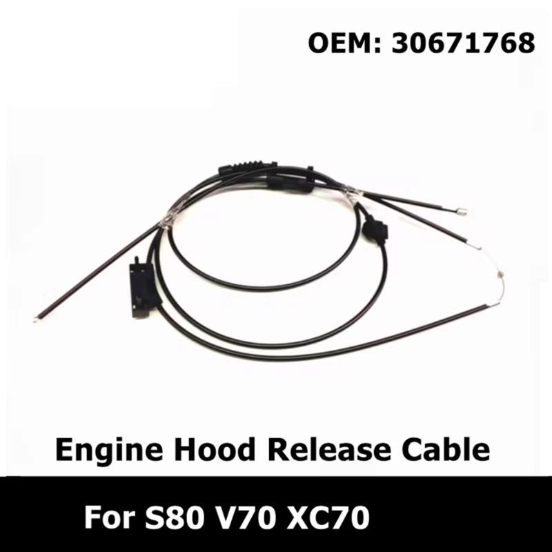 Replace 30671768 Hood Release Cable Car Engine Hood Release Cable for S80 XC70 Spare Part Automotive Accessory