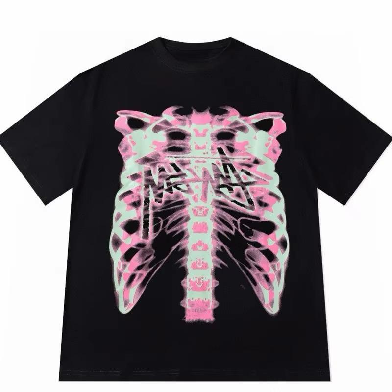 

Женская хлопковая футболка, повседневная футболка с коротким рукавом и круглым вырезом, модная уличная одежда, летняя футболка с графическим принтом, Харадзюку Y2K 4XL