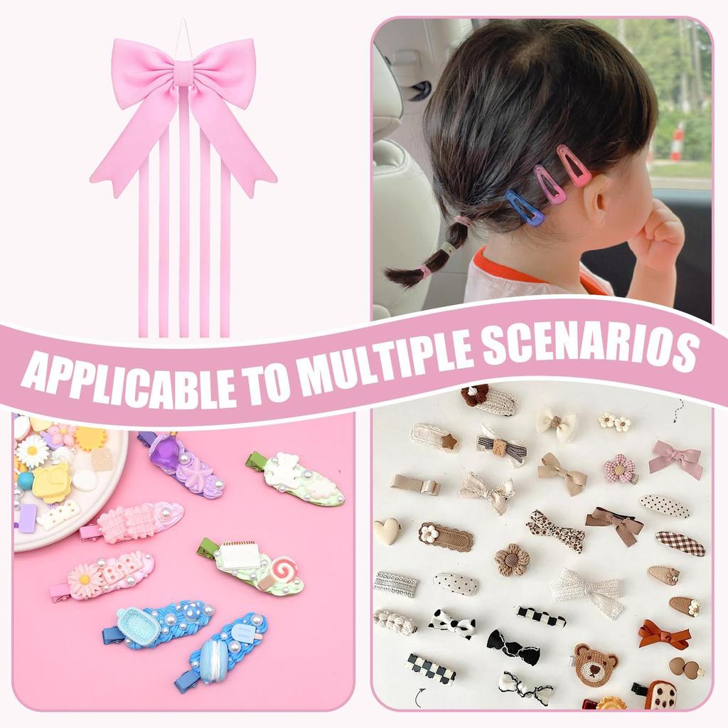 Organisateur de Pinces à Cheveux Forme Nœud Support d'Exposition pour Épingles à Cheveux Organisateur d'Accessoires pour Cheveux pour Femmes Filles Barrette Placard Mur de Coiffeuse