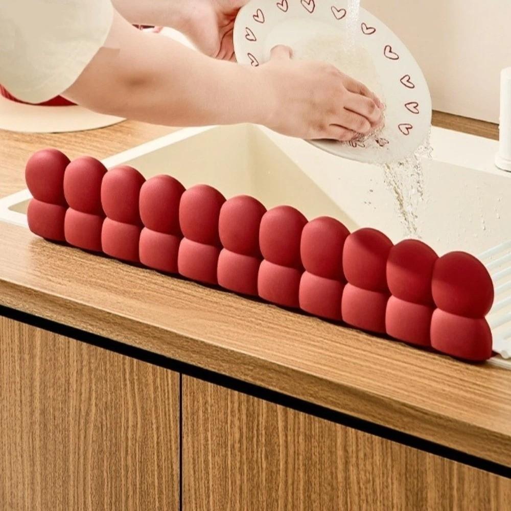 Waterproof Sink Baffle Silicone Splash Guard Anti-Splash Kitchen Water Baffle Utility Sink