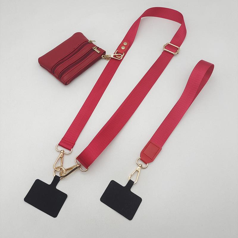 

New Creative Mobile Phone Lanyard Strap Nylon for Hanging Small Bags Color Crossbody Hand Strap Universal Bag Diagonal Strap 140 cm.