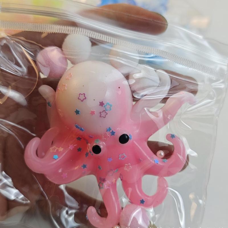 1Pcs Simulation Octopus Stress Relief Slow Rebound Toys Ocean Octopus Squeeze Fidget Toy Stretchable Sensory Decompression Gift