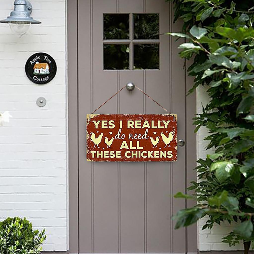 Funny Farm Wall Decoration Signs Hanging Wooden Decoration Funny Garden Signs