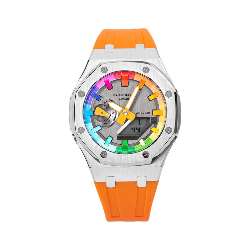 Casio Orologio personalizzato serie modificata Farm Oak GM-2100MF-5A scontro modificato di gioventù sfavillante e vitalità Quarzo Silicio GM-2100MF-5A