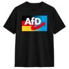 Alternatywny T-shirt AFD GerUnisexy z Logo AFD GerUnisex Koszulki Harajuku Krótki Rękaw Klasyczne Topy Letnie Bawełniane Ubrania Duże Rozmiary