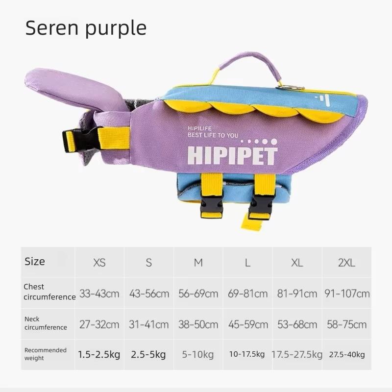 Hunde Schwimmweste Tragbar Sommer Starke Auftriebskraft Hunde Badeanzug Atmungsaktiv Hunde Mäntel Und Jacken Schnell Trocknend Haustier Produkte (purple,XS (1.5-2.5kg)) violett
