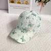 Colorful Butterfly-Themed Baseball Cap With Lace Lightweight Breathable Fashionable Sun Protection For Spring And Summer Casual