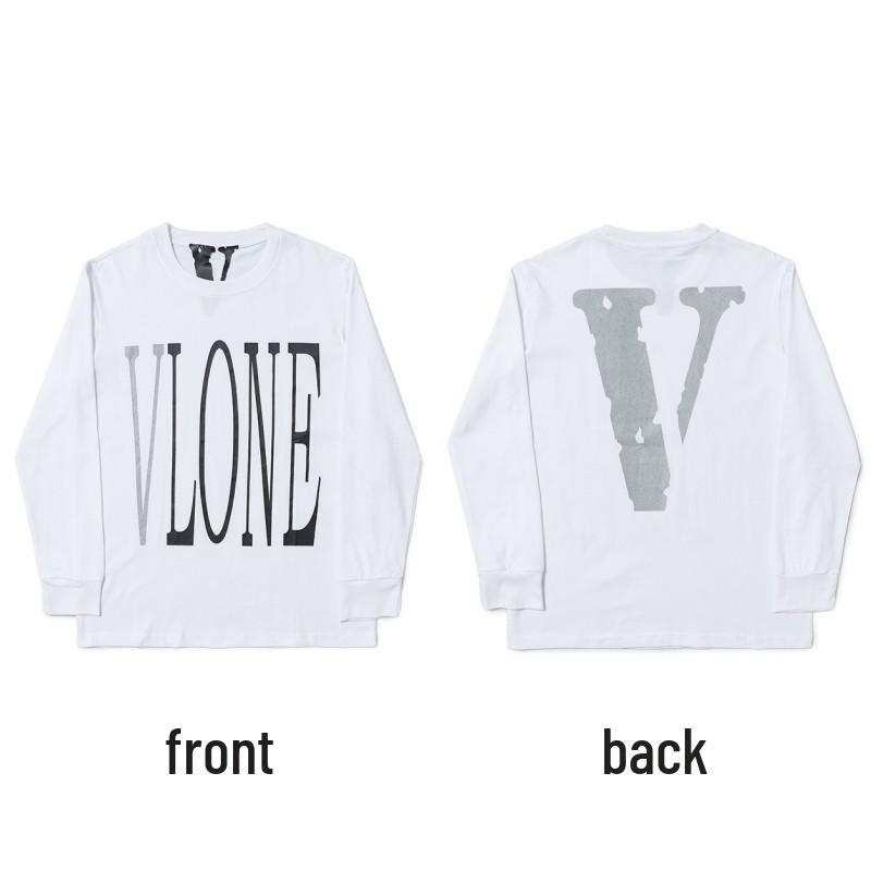 Moletom com Capuz de Manga Longa VLONE Big V Unissex - Estilo Tendência Inspirado em Wang Yibo